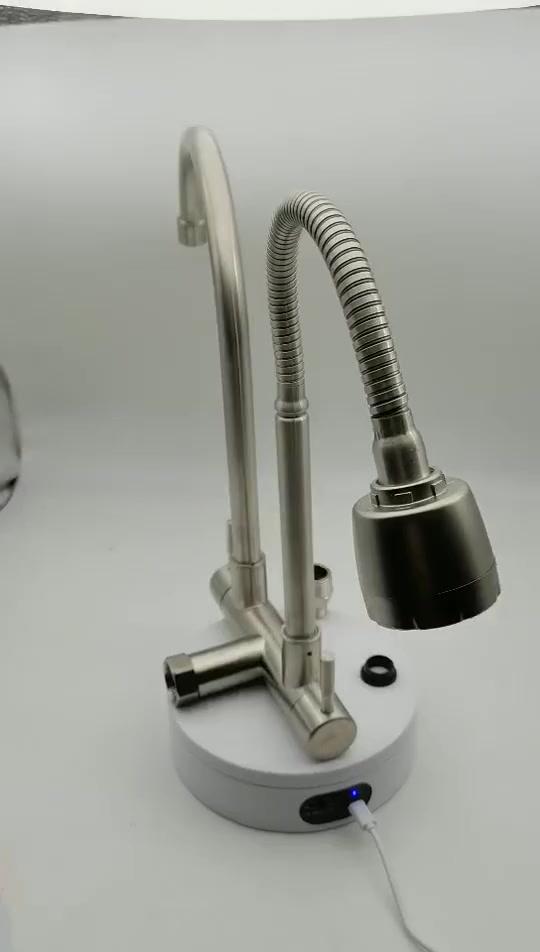 Gripo hindi kinakalawang gripo wall-mounted kitchen faucet double spout ...