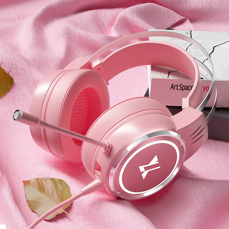 Buy Headset,Glowing Cat Ear Headphones Foldable Over Ear Gaming Headset With Col
