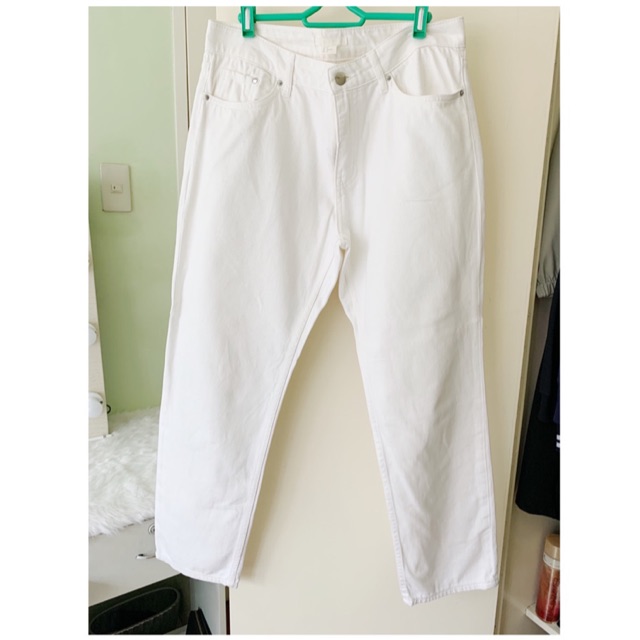 H and outlet m white pants