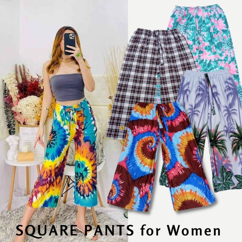 Pambahay/OOTD/Beach Wear Tokong Sqaure Pants fit upto SemiLarge Frame