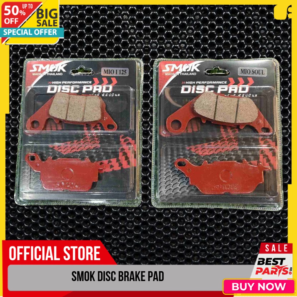 SMOK BRAKE PAD DISC PAD MIO I 125 / AEROX / NMAX V1 V2 / SNIPER 150