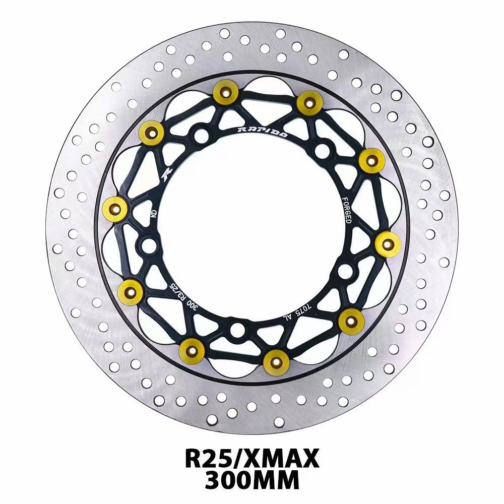 Yamaha R25 / R3 / Xmax rapido forged brake disc plate 300mm black ...
