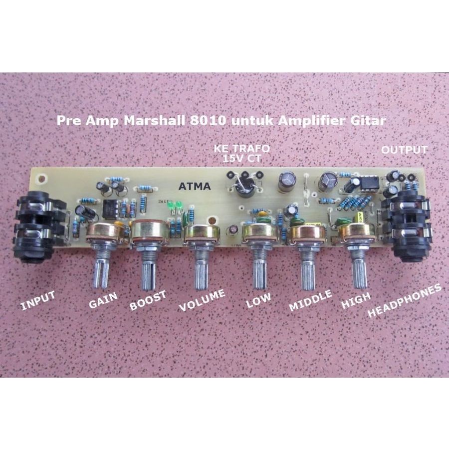 Clone Pre Amp Marshall 8010 for Guitar Amplifier with FX Distortion