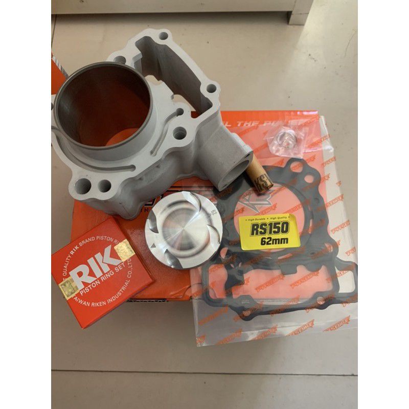 Pitsbike RS150 Fi 62MM Cylinder BLOCK BORE KIT Chromebore Ceramic ...