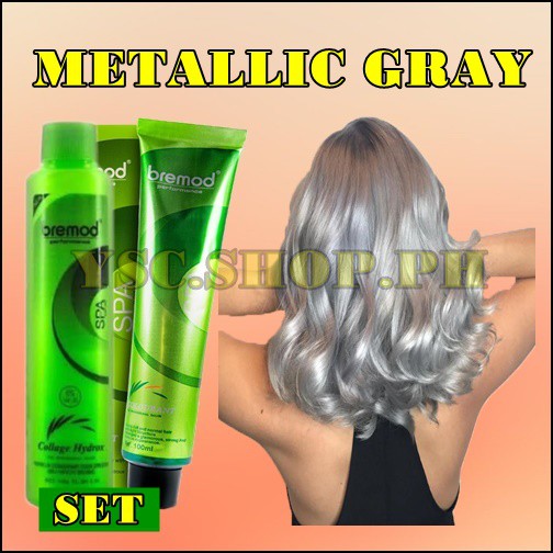 BREMOD 9.01 METALLIC GREY HAIR COLOR SET WITH OXIDIZING Shopee