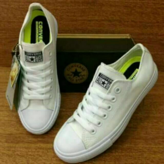 converse lunarlon all white