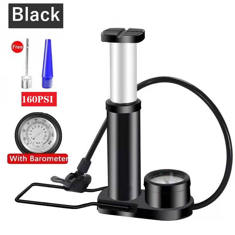 Bicycle Air Pump with Pressure Gauge 160PSI Pump for Bicycle/Motorcycle