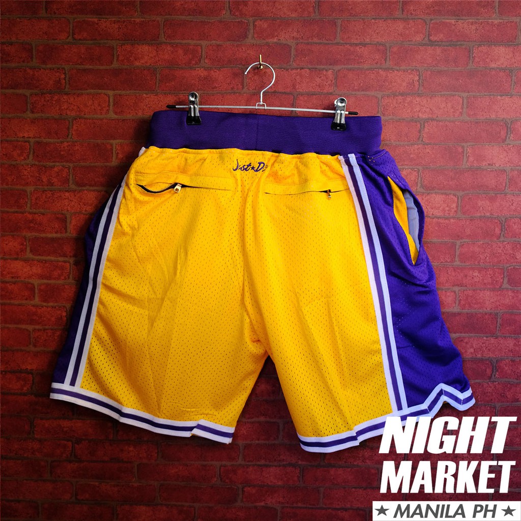 🆕JUST DON LAKERS JERSEY SHORTS, Men's Fashion, Bottoms, Shorts on Carousell