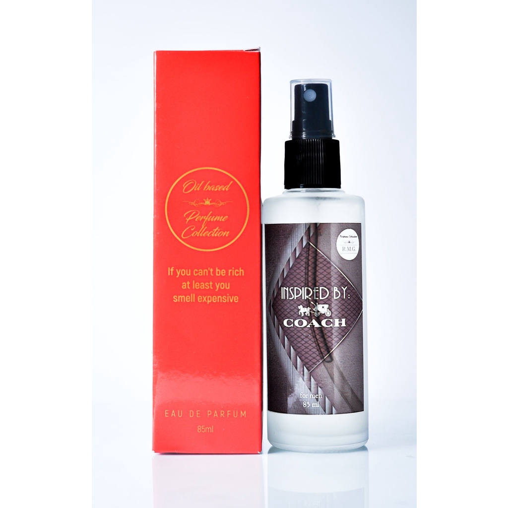 COACH MEN 85ML Oilbased Inspired Perfume by RMG (FREE BOX & SHRINKWRAP ...