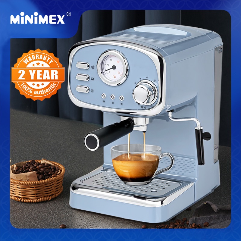 MINIMEX Espresso Coffee Machine With 15 Bar Foaming Milk Frother