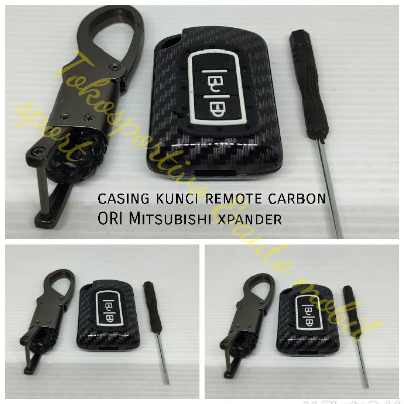 Carbon remote key cover casing ORI smartkey Mitsubishi xpander carbon ...