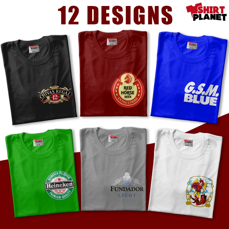 Famous Logo Design Drinks Collection Tagay Trendy Gift Shirt Unisex for Men  and Women