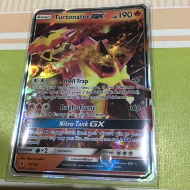 AUTHENTIC - Turtonator GX Pokemon Trading Card | Shopee Philippines