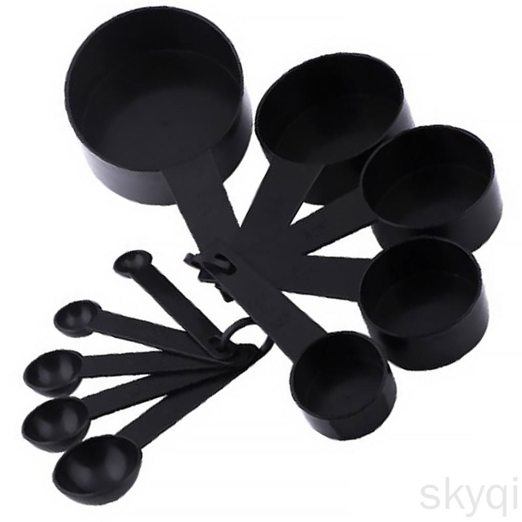 10pc Measuring Spoons Set Kitchen Cups Baking Cooking Kitchen Plastic  _skyqi