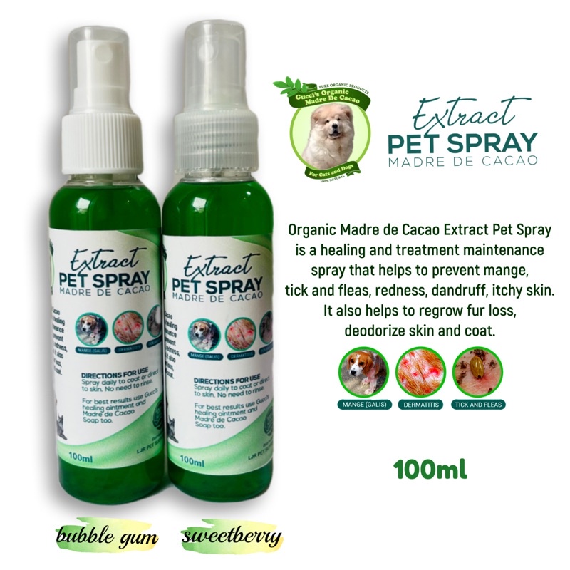 Madre De Cacao EXTRACT spray with scent / Tick & flea buster / Pet ...