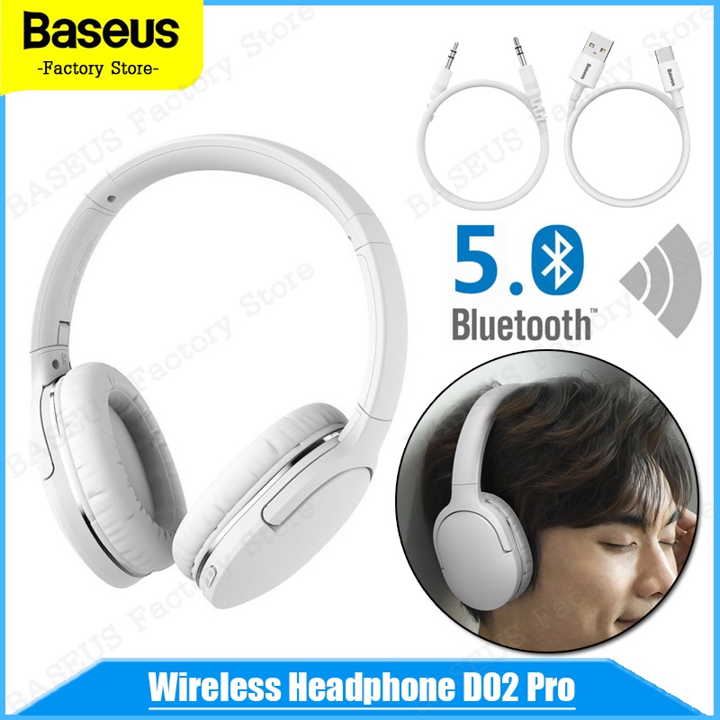 Baseus D02 Pro Wireless Headphones Bluetooth 5.0 Sport Earphones with ...