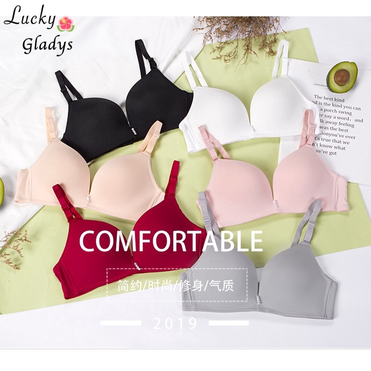 No Rims Bra Single Diamond Light Gathered Small Chest Comfortable ...
