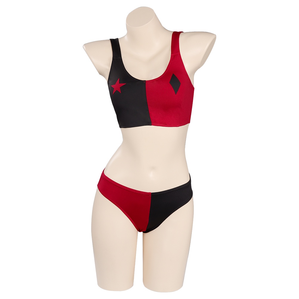 In Stock Harley Quinn/Harleen Quinzel Swimsuit Cosplay Costume Two-Piece  Swimwear Outfits | Shopee Philippines