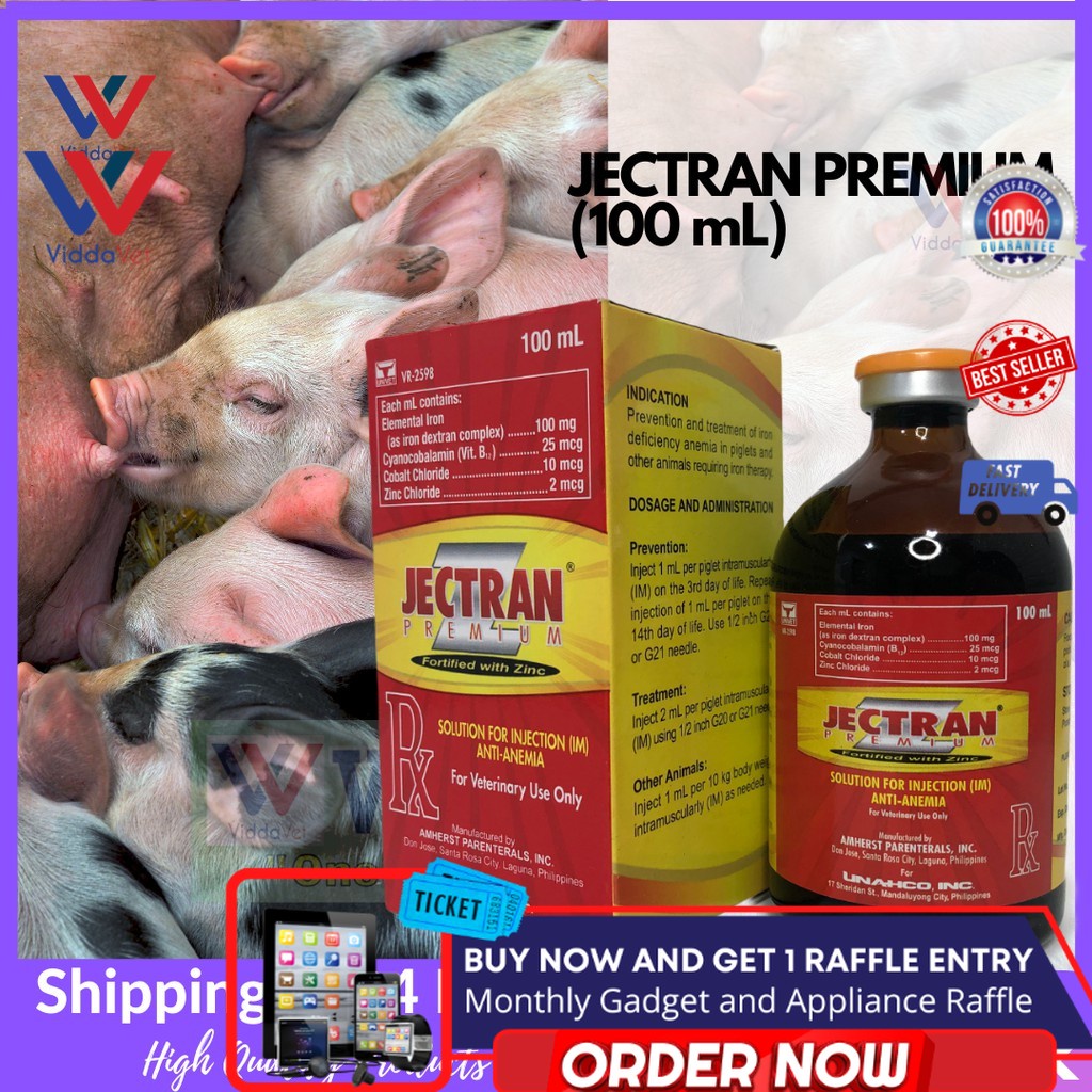 100ml Viddavet Univet Jectran Premium Fortified with Zinc Iron