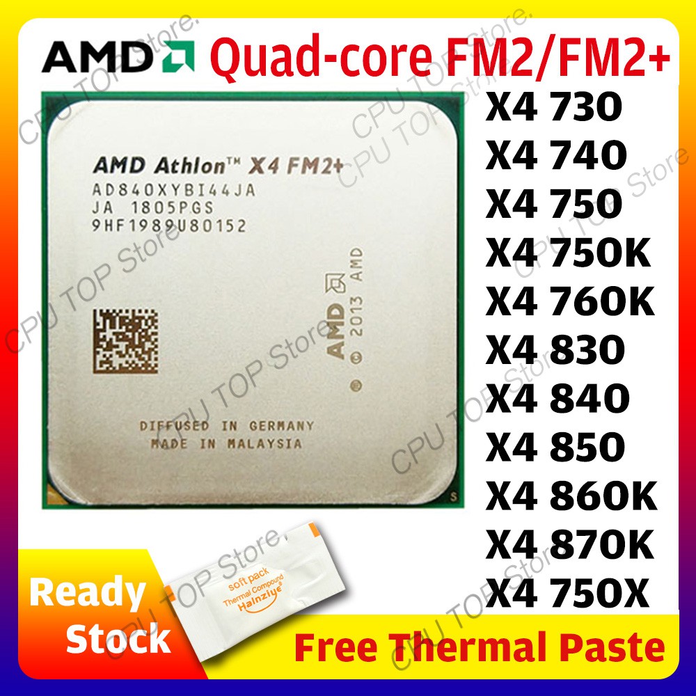 ⚡️AMD X4 730 740 750 750K 760K 830 840 850 860K 870K 750X Quad-Core CPU ...