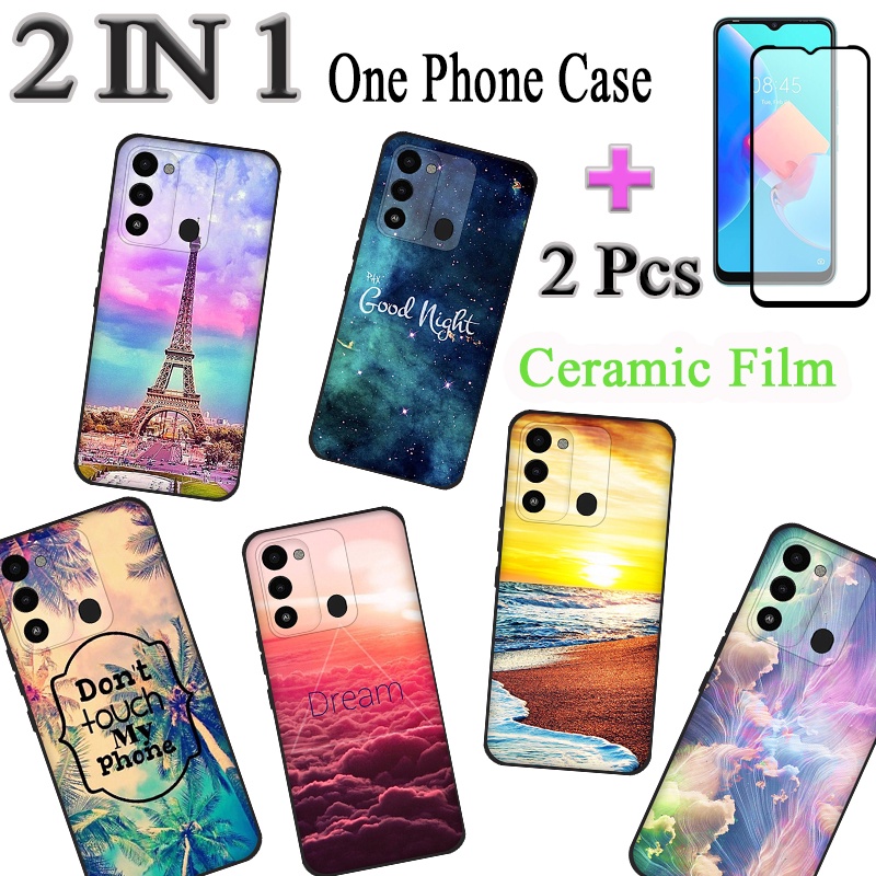 2 IN 1 Tecno Spark 8C KG5k KG5j Spark Go 2022 KG5 KG5h Painted Pattern ...