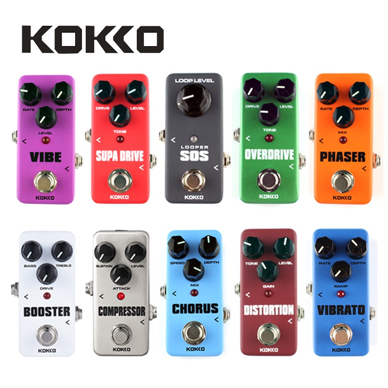 KOKKO Portable MINI Guitar Effects Pedal Compressor Booster Distortion ...