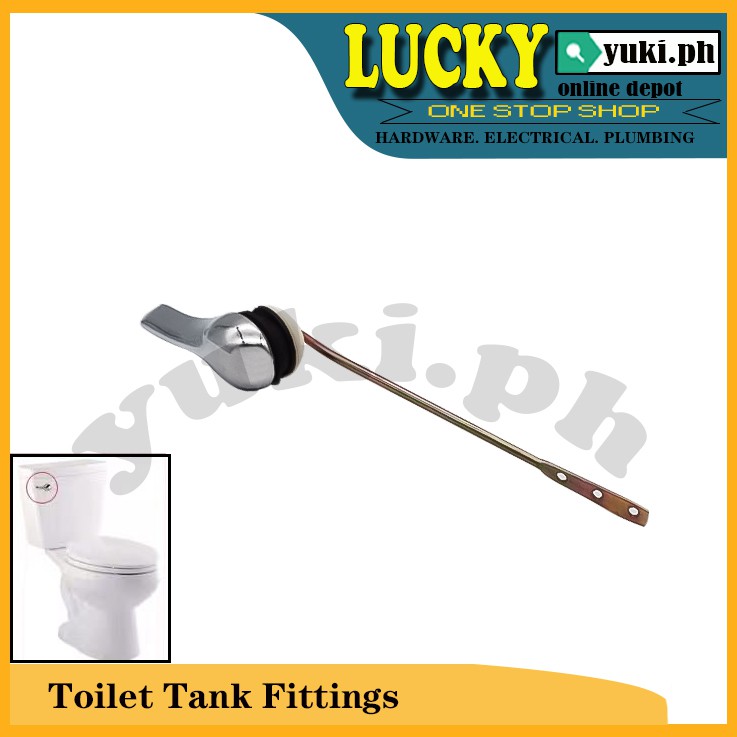 Universal Toilet Tank Flush Lever Chrome Toilet Wrench Handle Shopee