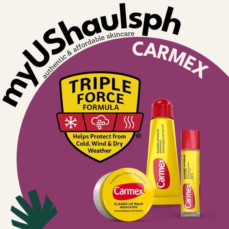 AUTHENTIC CARMEX Lip Balm Medicated Lip Protectant for Dry Chapped