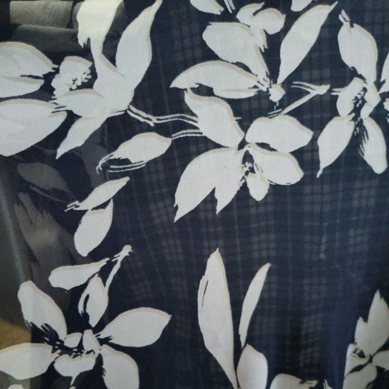 Printed Chiffon Fabric sold per yard | Shopee Philippines