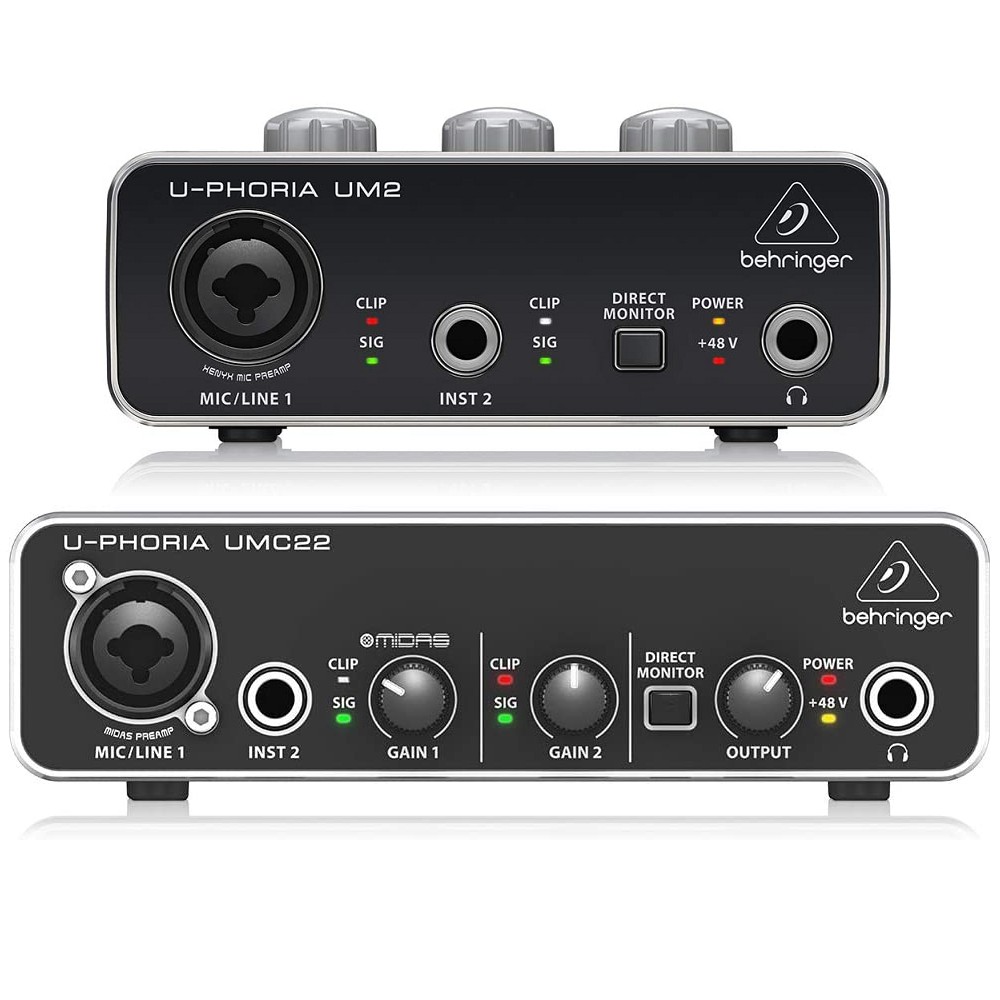 Behringer UPhoria UM2 / UMC22 2020 USB Audio Interface w/ Pre