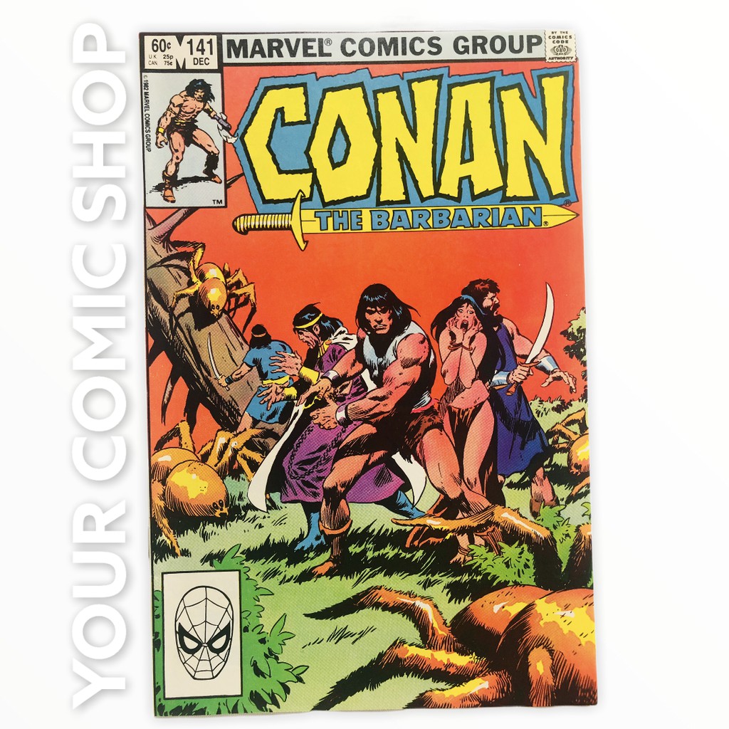 Conan the Barbarian 141 Published Nov 1982 by Marvel Comic Book Script ...