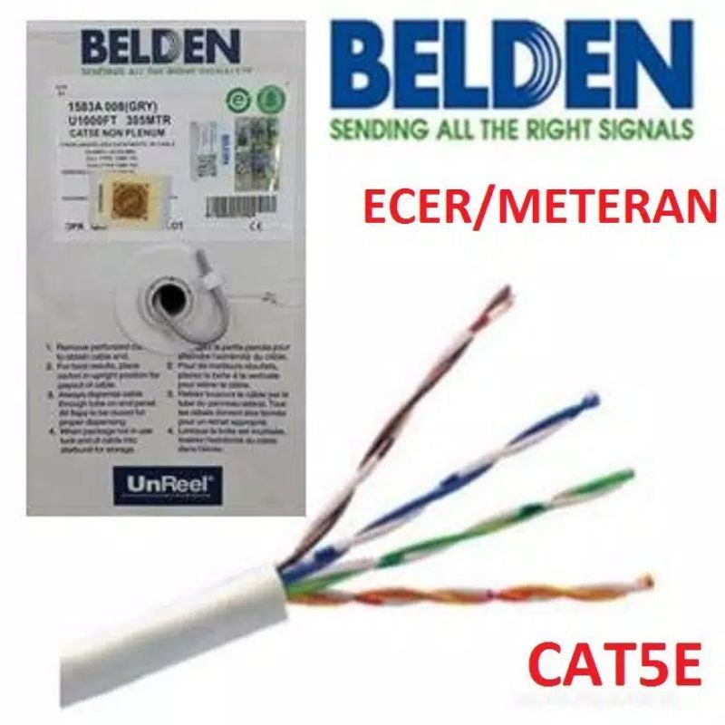 Original Belden RJ45 Cat5e UTP Lan Cable Meter/retail | Shopee Philippines