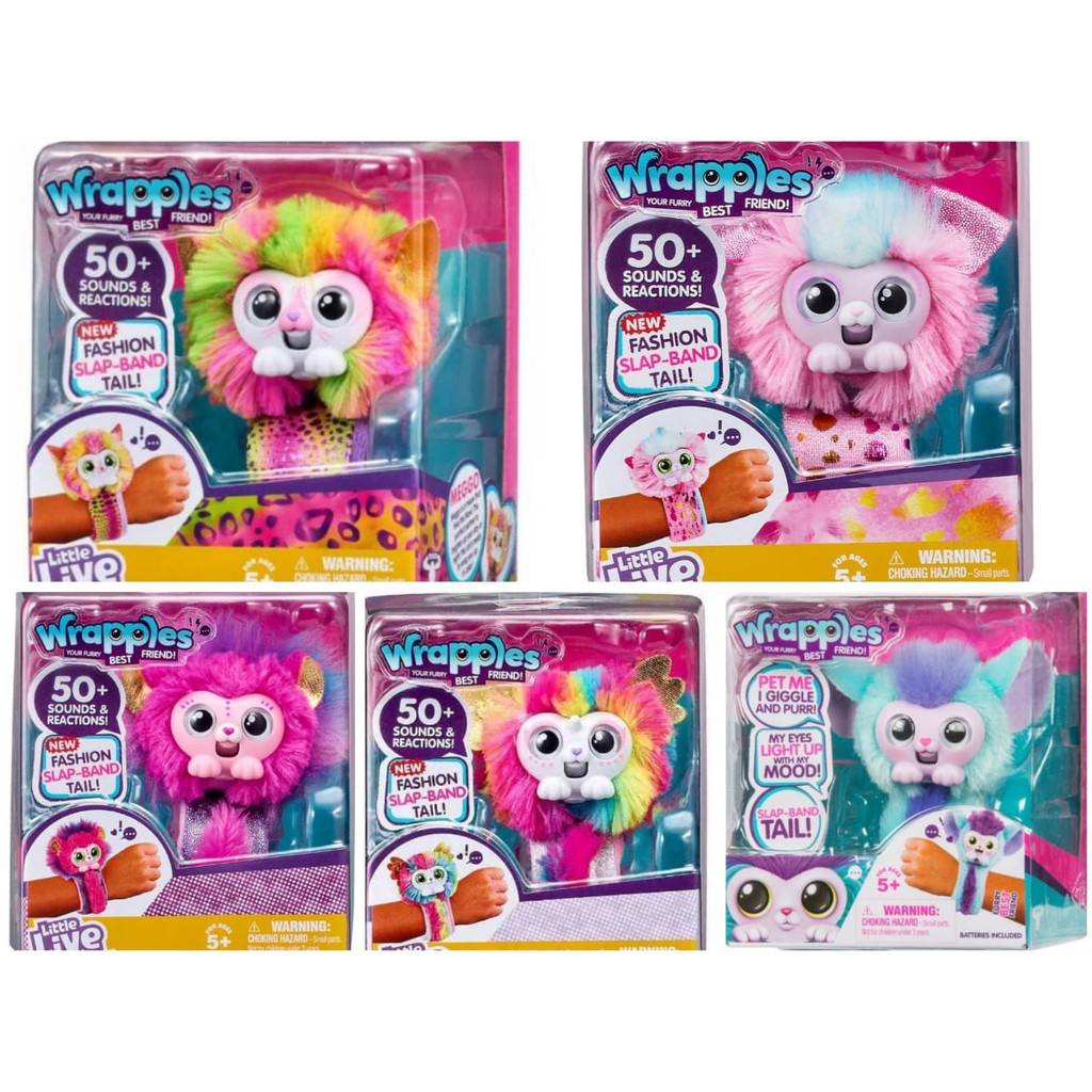 Wrapples Little Live with 50+ Sounds Reactions - Interactive Doll Toy ...