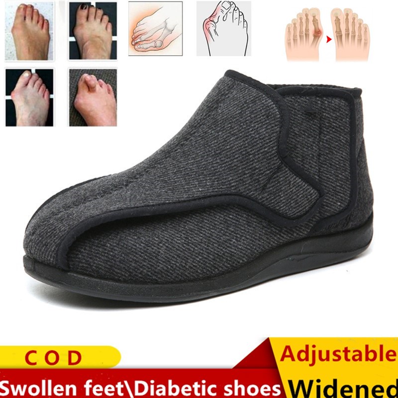 Adjustable width Diabetic shoes Warm middle-aged and elderly diabetic ...
