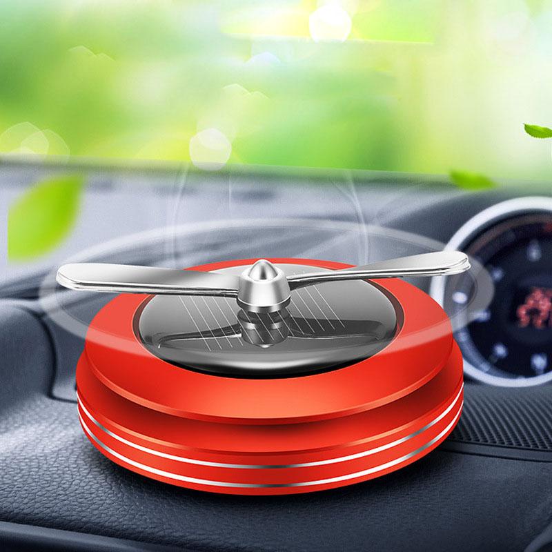 Solar Perfume Holder Propeller Automatic Rotated Car Air Freshener ...