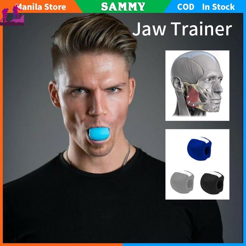 Jaw Trainer Ball Exercise Jawline Fitness Portable Silica Gel Home Office  GYM Exercise Facial Muscle