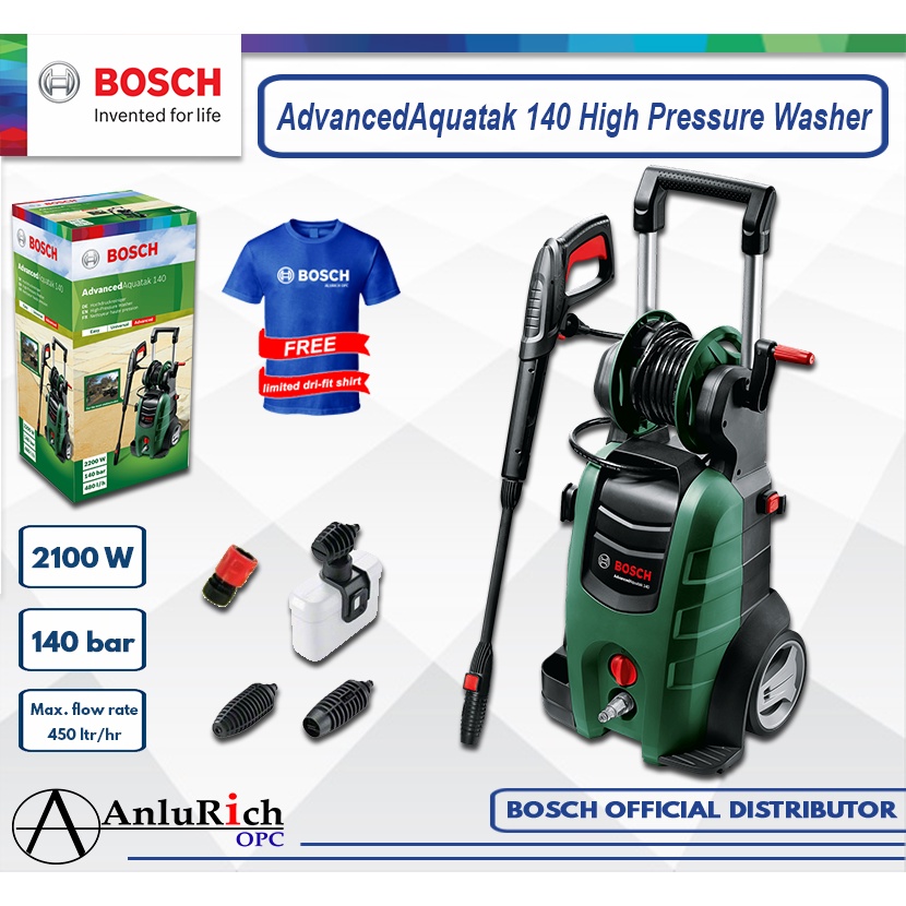 Bosch pressure washer store aquatak 140