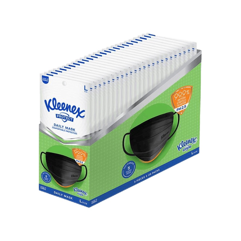 Kleenex Protect Daily Face Mask Large 75 Pieces Shopee Philippines