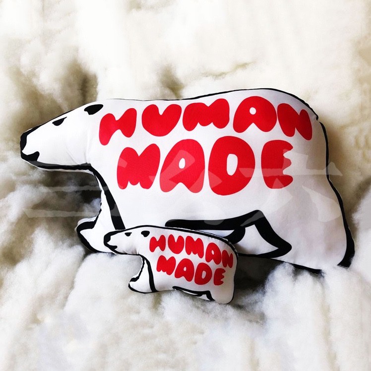 HUMAN MADE Pillow Polar Bear Hot Dog Green Head Duck Pig Tiger