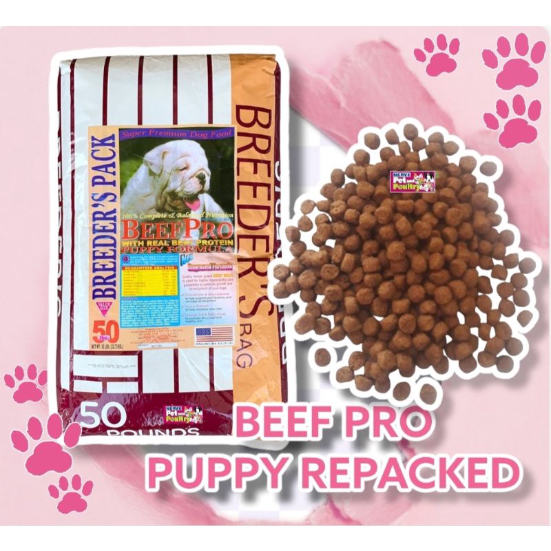 Beef pro puppy food best sale