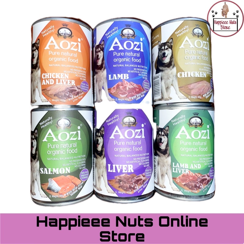 Aozi Canned Wet Dog Food 430g Lamb Salmon Beef Chicken Liver Shopee Philippines