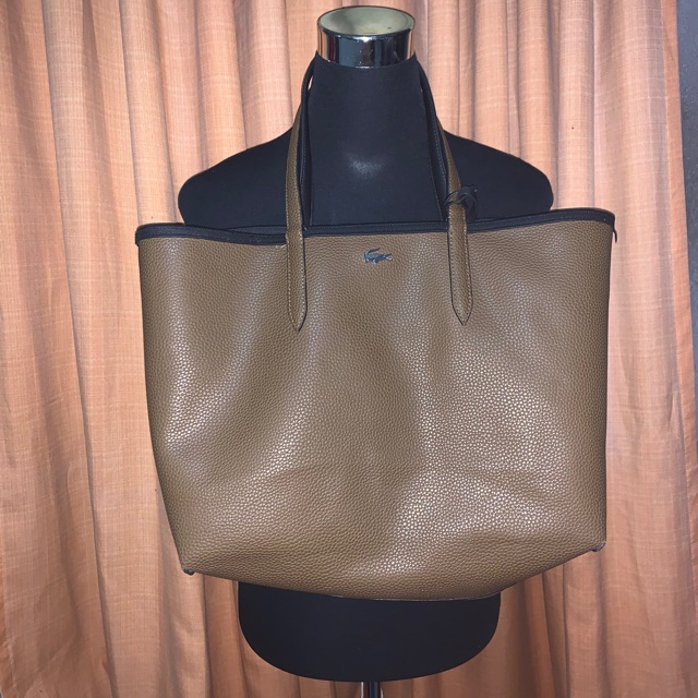 Lacoste anna clearance reversible tote bag