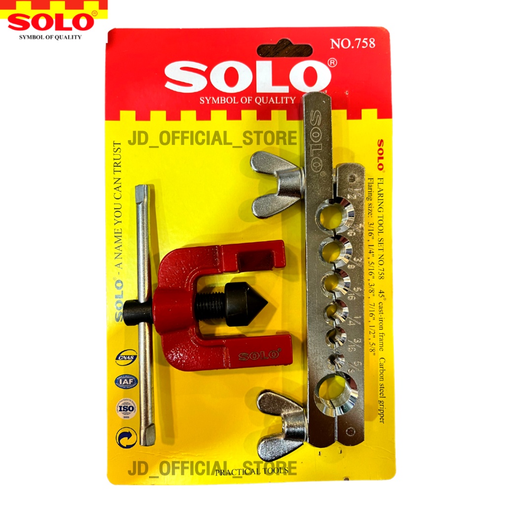 SOLO Copper Pipe Extension Set Hammer Steel Flared Rod. Of 5 Iron