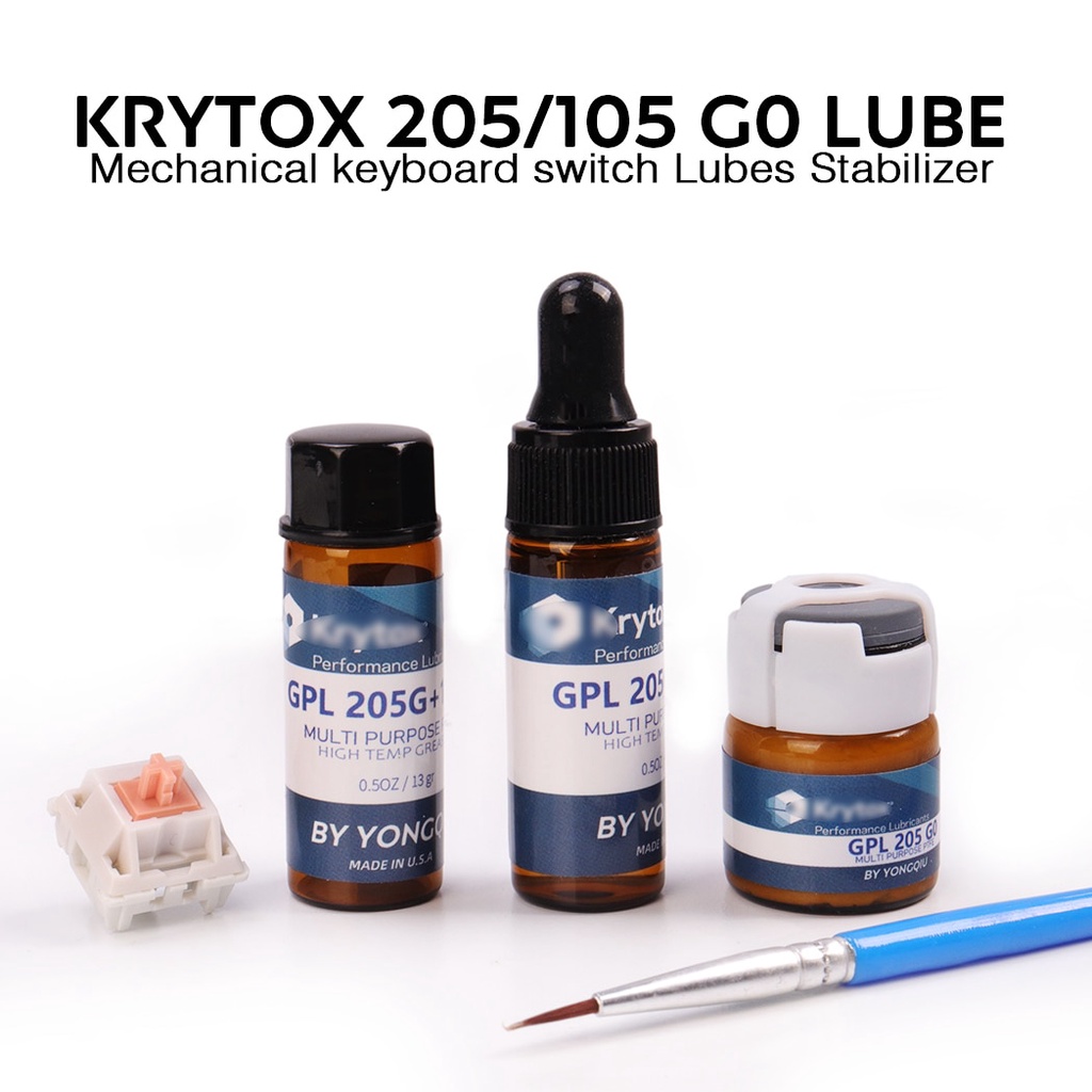 Krytox GPL105 205 G0 Lube Mechanical Keyboard Switch Lubes Stabilizer