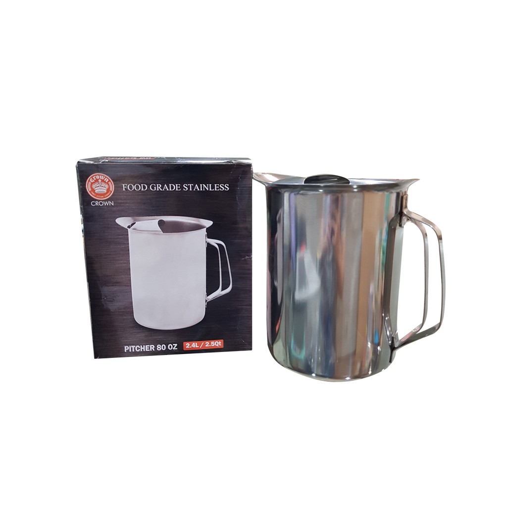 Crown 80 oz. Stainless Steel Thick Pitcher | Shopee Philippines