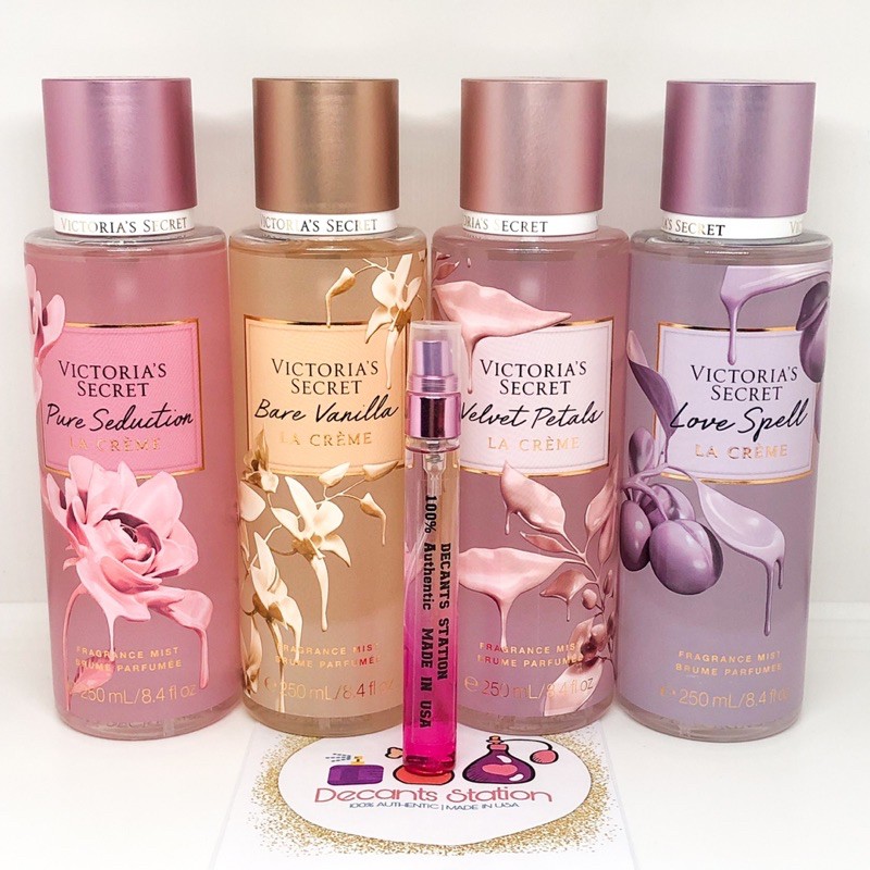🇺🇸5ml or 10ml TRIAL SIZE! Victoria's Secret La Creme Fragrance Mist, Bare  Vanilla La Creme & More