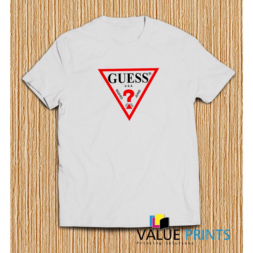 Guess Inspired Shirt High Quality Cotton Shopee Philippines