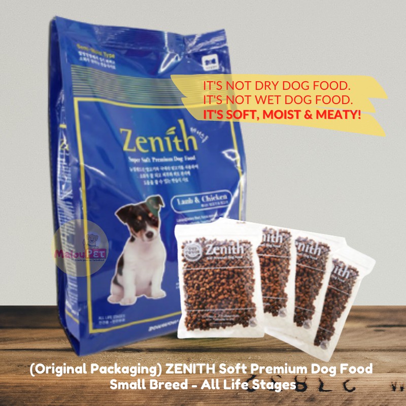 Zenith soft premium sales dog food