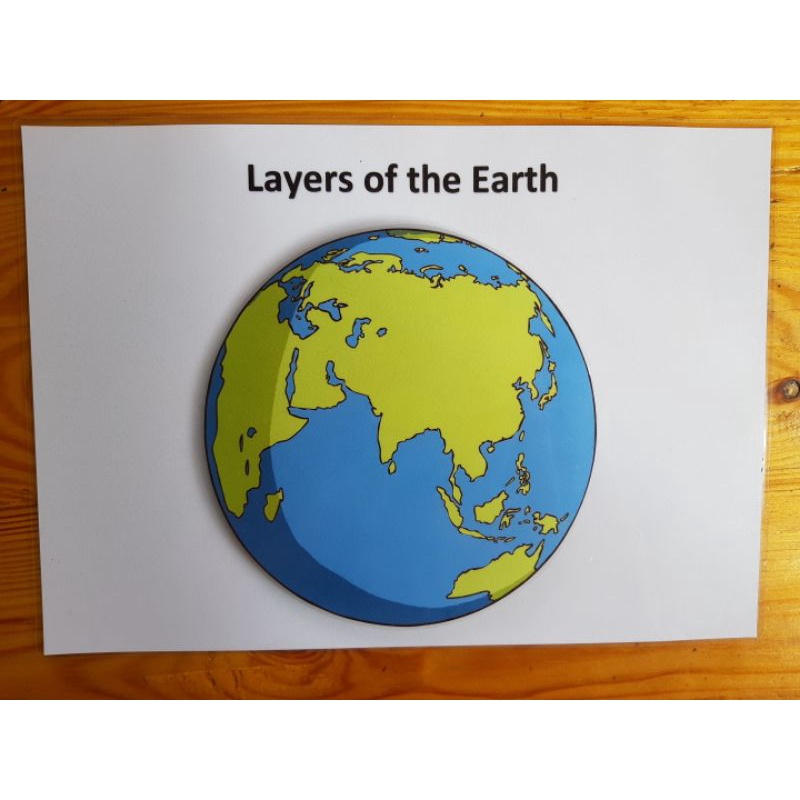 SCIENCE LAYERS OF THE EARTH LAMINATED LEARNING MATERIALS WITH VELCRO ...