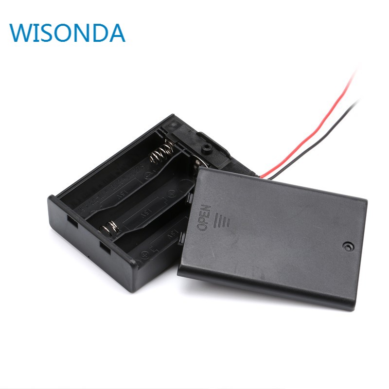 AA/AAA/18650 Battery Holder 1/2/3/4/6/8 cell Connector Enclosed Open with Wire | UK